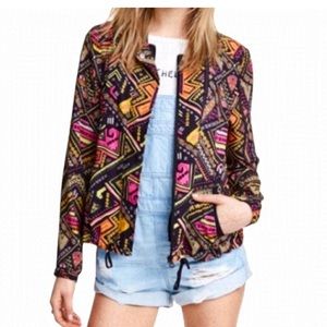 H&M coachella bomber jacket size 4